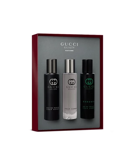 Gucci Guilty, 3 шт. Набор ароматов Pour Homme без цвета