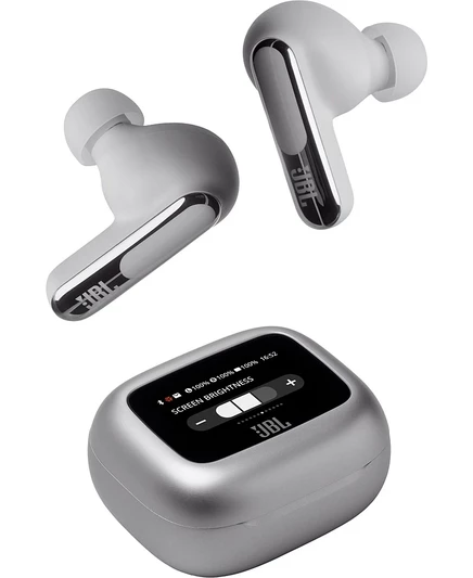 Беспроводные наушники JBL Live Beam 3 True серебристого цвета
