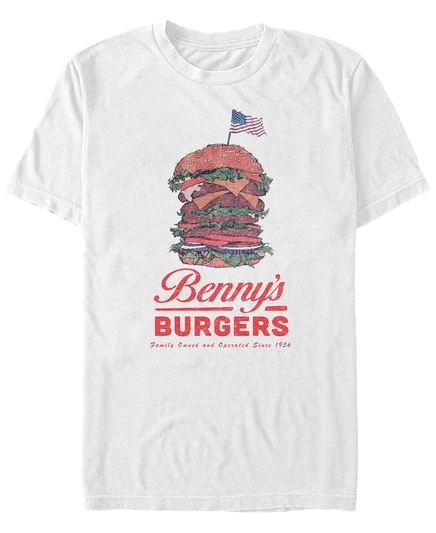 Мужская футболка с коротким рукавом Stranger Things Good Ol' Benny's white