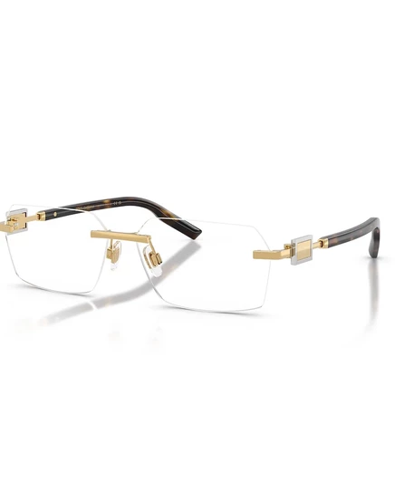 Мужские очки Dolce & Gabbana DG1361 прямоугольные, золотые