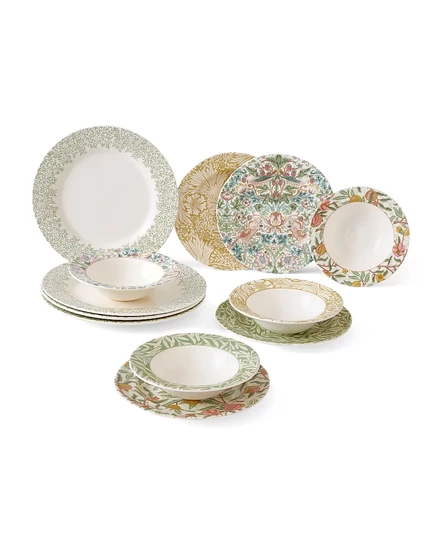 Сервиз Spode Morris & Co. 12 пр. на 4 персоны, многоцветный