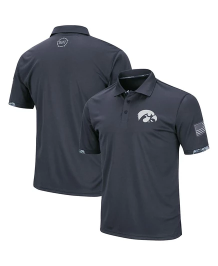 Мужское поло Colosseum Iowa Hawkeyes, серая