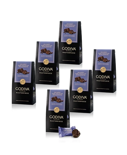 Шоколадные конфеты Godiva Dark Chocolate Ganache, 6 шт, белая