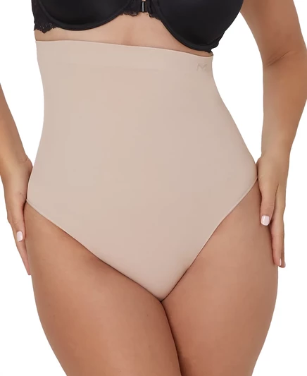Женское повседневное бесшовное корректирующее белье Maidenform с высокой талией и коротким рукавом DMS832 evening blush