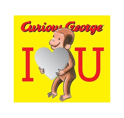 Книга Curious George «I Love You» с зеркалами, белая