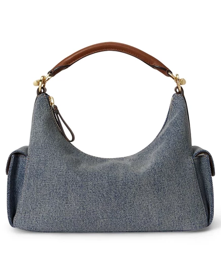 Женская сумка Lauren Ralph Lauren Blaike из денима, синяя