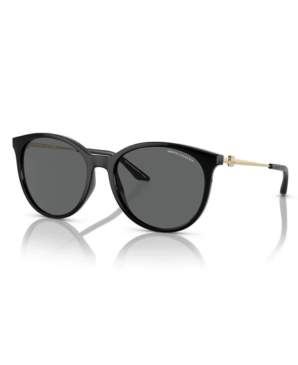 Женские солнцезащитные очки AX Armani Exchange AX4140SF с низкой посадкой, черные