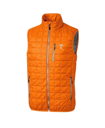 Мужской жилет Tennessee Orange Tennessee Volunteers Rainier на полной молнии от Cutter & Buck для мужчин tennessee orange