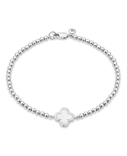 Браслет Devata Clover из серебра 925 родированное, 19 см