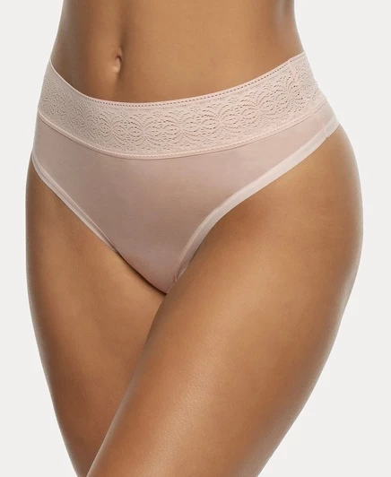 Женское нижнее белье-стринги Felina Serene из модала и кружева розового цвета