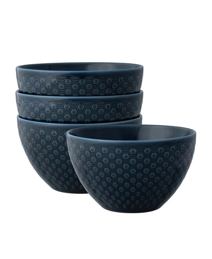 Набор мисок Noritake Kikko 857 мл, 4 шт., синие