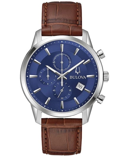 Мужские часы Bulova Sutton хронограф 41 мм, коричневые