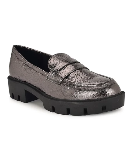 Женские лоферы Nine West Maibel, цвета металлик