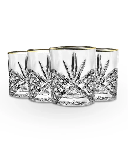 Стаканы для виски Godinger Dublin Platinum, 4 шт.