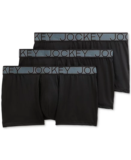 Мужские трусы Jockey Active Microfiber 2,5″ 3 шт., черные