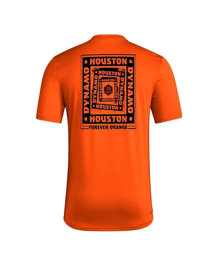 Мужская футболка Adidas Houston Dynamo FC Local Wrap, оранжевая