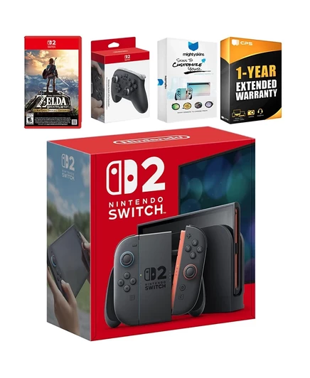 Игровая консоль Nintendo Switch 2 256 ГБ с Zelda и Pro Controller, серый