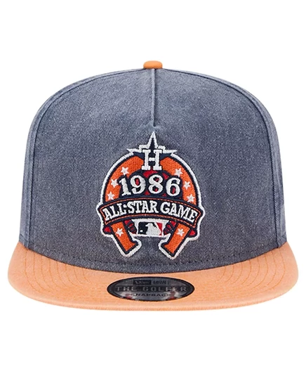 Мужская кепка-бейсболка New Era Men's Navy/Orange Houston Astros 1986 MLB All-Star Game 