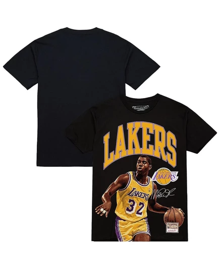 Мужская футболка Mitchell & Ness Magic Johnson, черная