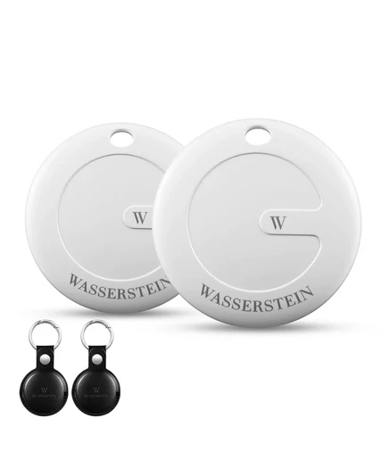  Bluetooth-трекер WTag - Сертифицированные MFi устройства для отслеживания багажа, ключей, домашних животных, телефонов и многое другое - Работает с Apple Find My (не совместим с Android) (черный) black