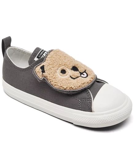  Легкие повседневные кроссовки Chuck Taylor All Star One Strap Sherpa Bear для малышей от Finish Line sharkskin, warm