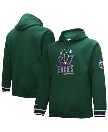 Мужская толстовка Mitchell & Ness Hardwood Classics, темно-зеленая