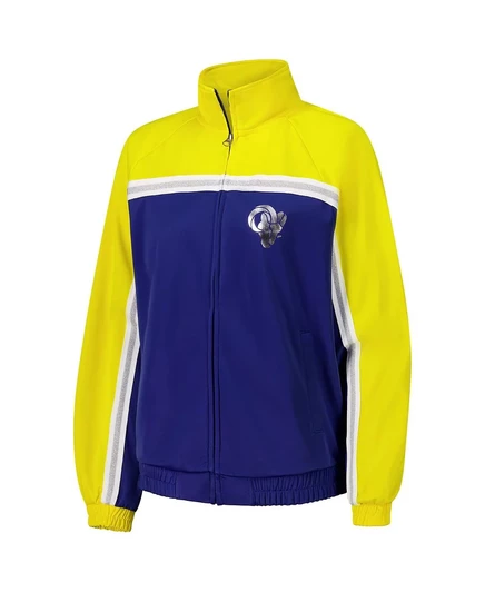 Женская спортивная куртка G-III 4Her by Carl Banks от Royal Los Angeles Rams на молнии после матча с 