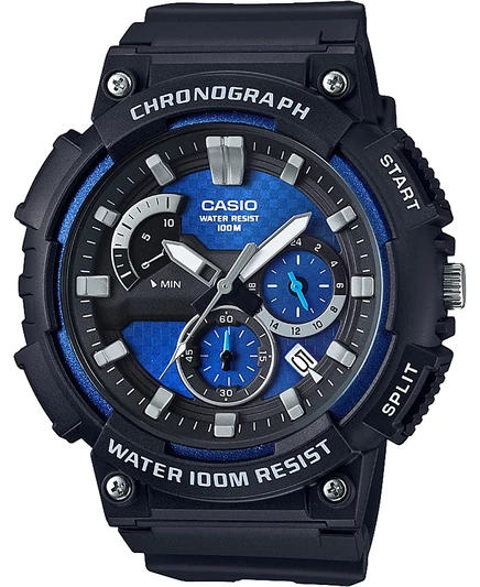 Мужские часы Casio с хронографом 53,5 мм, черные