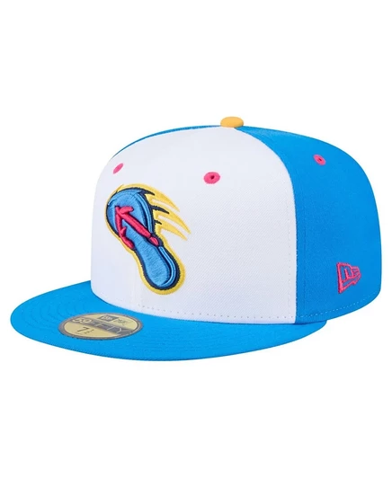 Мужская кепка New Era 59FIFTY San Antonio Missions, бело-голубая