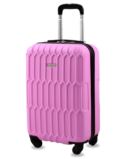 Чемодан AMKA Honeycomb 20″ расширяемый, розовый