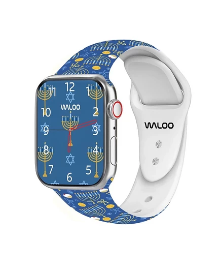 Силиконовый ремешок в стиле Хануки Waloo для Apple Watch
