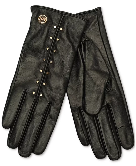 Технические перчатки MICHAEL из женской кожи Astor с шипами black gold