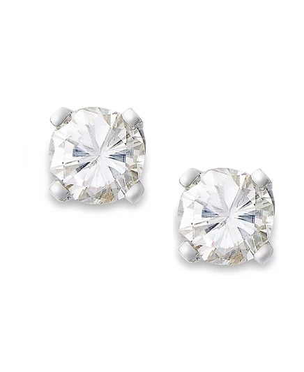 Серьги-пусеты Macy's 10K с круглыми бриллиантами 1/6 карат, золото