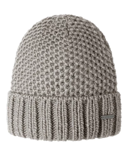 Мужская вязаная шапка Kangol Chunky с отворотом, серая