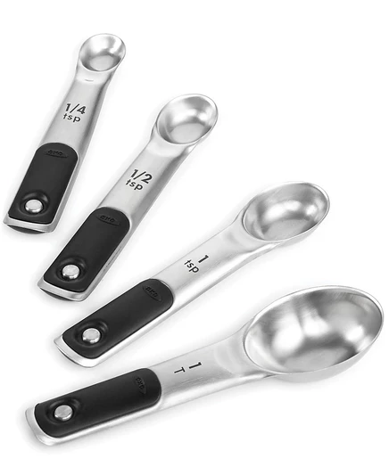 Мерные ложки Oxo 4 шт. из нержавеющей стали, магнитные