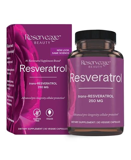 БАД Reserveage Resveratrol 250 мг, 30 капсул