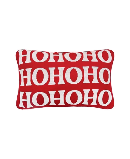 Декоративная подушка C & F Home «Ho Ho Ho» двусторонняя 36×56 см, красная