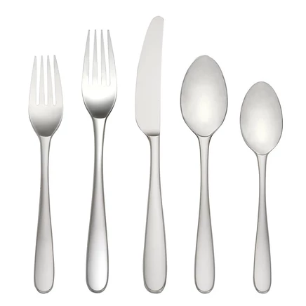 Столовые приборы Lenox Stratton, 65 пр., серебристые