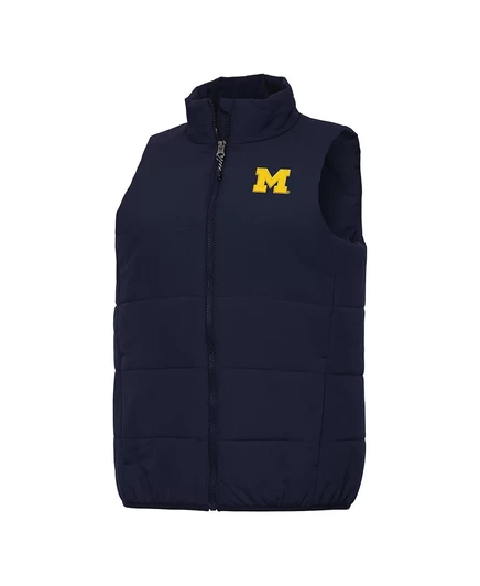 Женский военно-морской жилет Michigan Wolverines Experience на молнии от Antigua для женщин navy