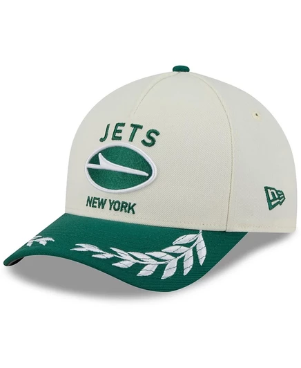 Мужская кепка New Era 9FORTY New York Jets, кремово-зеленая