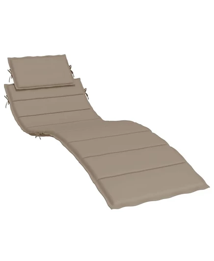 Подушка для шезлонга vidaXL 186×58×4 см, тауп