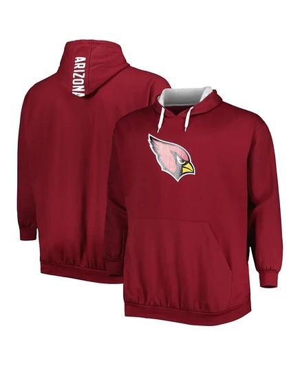 Мужское худи Profile Arizona Cardinals с логотипом, красное