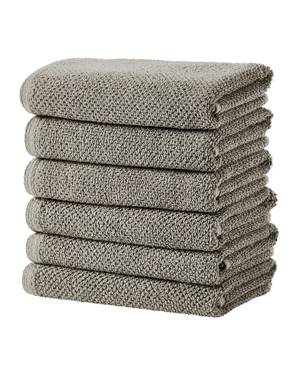 Набор хлопчатобумажных текстурированных полотенец для рук Linery and Co. из 6 частей