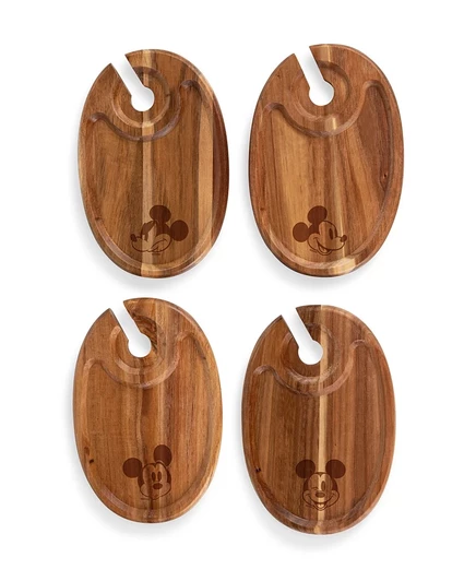 Набор закусочных тарелок Toscana Mickey Mouse из акации