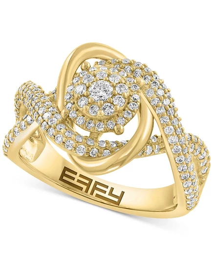 Кольцо EFFY Collection с бриллиантами 0,75 карат, золото