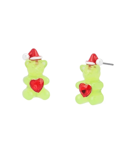 Серьги Betsey Johnson с жемчугом и кристаллами, зеленые