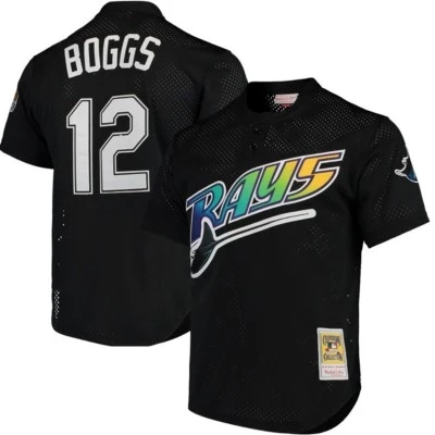 Мужское джерси Mitchell & Ness Cooperstown '91 Rays, черное