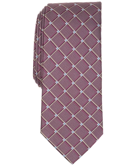 Узкий галстук Alfani Men's Banks с геометрическим рисунком, эксклюзив Macy's