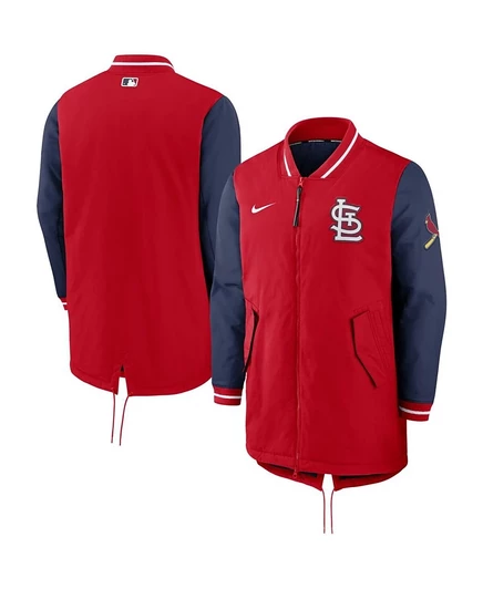 Мужская куртка Nike Red St. Louis Cardinals Dugout Performance на полной молнии red