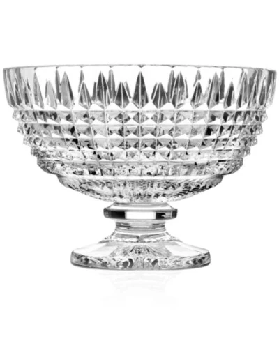 Центровая ваза Waterford Lismore Diamond на ножке, 21×30 см